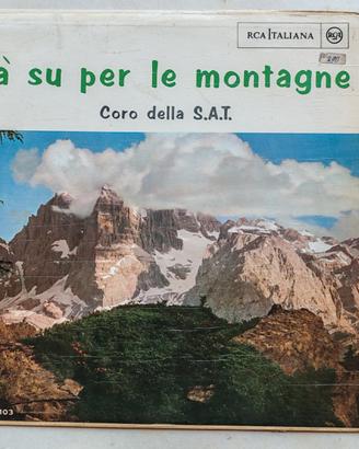 Lotto 10 dischi in vinile canti di montagna