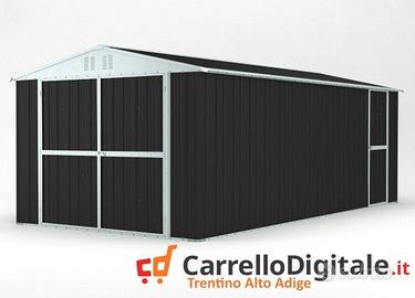 Box garage auto in Acciaio 327x611cm 19mq nero