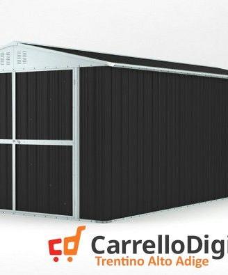 Box garage auto in Acciaio 327x611cm 19mq nero