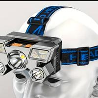 lampada frontale a led ricaricabile USB