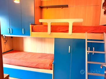 Cameretta con Letto a Castello e Armadi –  4 metri
