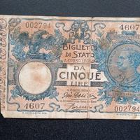 5 LIRE REGNO D'ITALIA