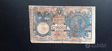 5 LIRE REGNO D'ITALIA