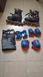 Roller per bambini con protezioni n 34/36