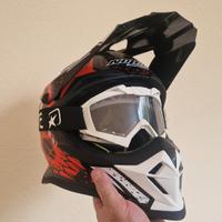 casco Nolan fuoristrada + maschera alpinestar
