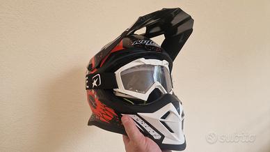 casco Nolan fuoristrada + maschera alpinestar
