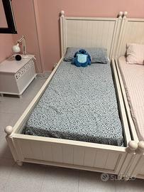 Letto singolo Maison du Monde shabby bianco