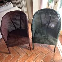 Sedie midollino coppia