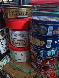 scatole di latta biscotti vintage