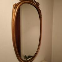 Specchio vintage con cornice oro