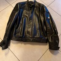 Giubotto di pelle Belstaff XL nero stile pilota