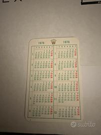 Calendario Rolex anni 76 rarissimo