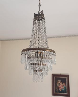 lamapadario in vetro con gocce 
