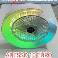 Ventilatore 2 in 1 con lampada a led notturna