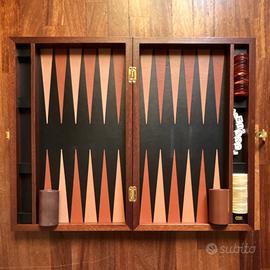 Backgammon Renzo Romagnoli in pelle - nuovo