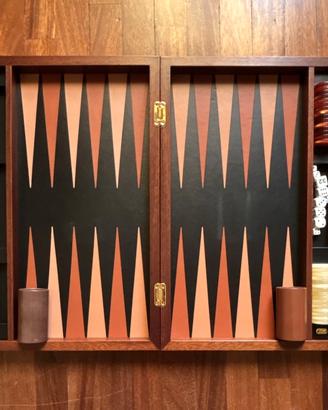 Backgammon Renzo Romagnoli in pelle - nuovo