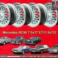 4 pz cerchi Mercedes RC90 7.5x17 ET11 5x112