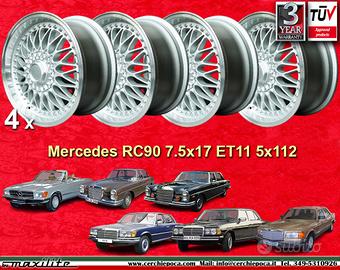 4 pz cerchi Mercedes RC90 7.5x17 ET11 5x112