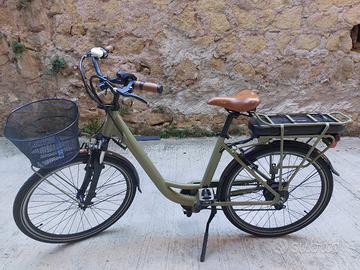 E-Bike donna Via Veneto verde vintage