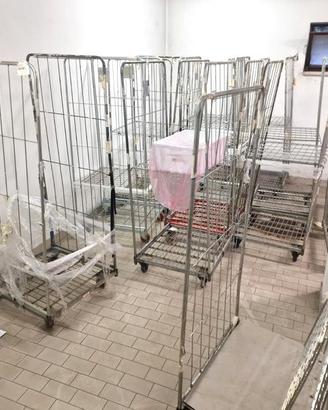 roll container per trasporto prodotti usati