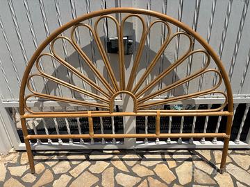 Testiera letto matrimoniale in vimini