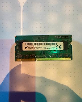 Memoria Ram 4GB  DDR 3