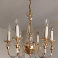 Lampadario di Murano firmato De Majo, 6 luci