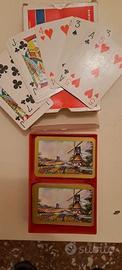 Doppio mazzo carte Dal Negro vintage - Bordi Oro -