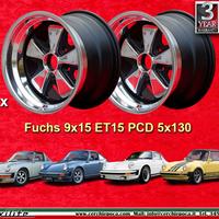 2 pz cerchi Porsche Fuchs 9x15 ET15 5x130