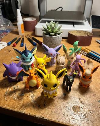 Statuette Pokémon stampate in 3D e dipinte a mano!