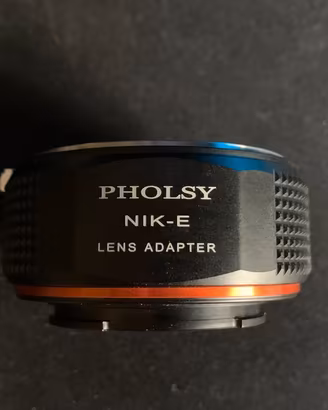 Adattatore obiettivi da nikon f a sony e mount