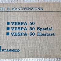 Libretto Vespa 50 special manutenzione 1edizione