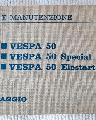 Libretto Vespa 50 special manutenzione 1edizione