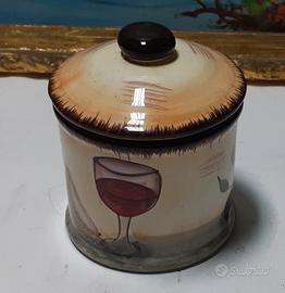 Porta cioccolatini Ceramica Siciliana Aglianico 