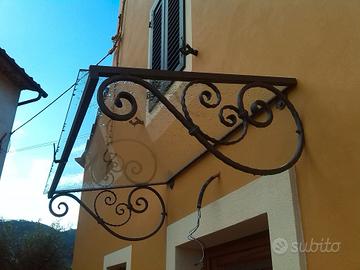 Pensilina per porta nuova artigianale