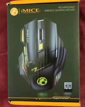 Mouse da GAMING per PC Wireless ricaricabile