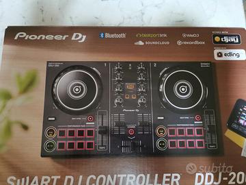 consolle DDJ-200 con scatola originale e cuffie dj