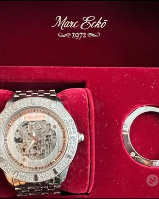 Marc Ecko Reloj Hombre Analogico Cuarzo con Correa de Piel E15090G2