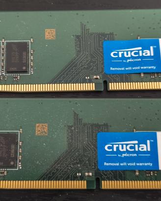 16Gb DDR4-2666 CL.19 Crucial UDIMM (2x8Gb)