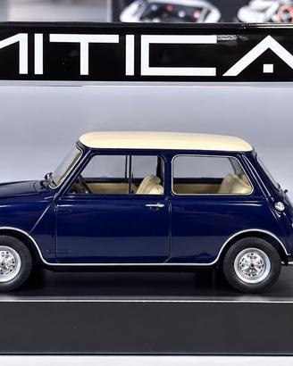 Mitica Mini Cooper MKI 1966 Blu Beige 1:18