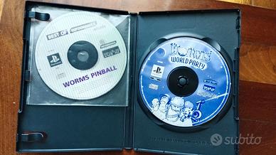 Lotto PS1 Worms Pinball e Worms World Party