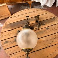 Antico lampadario ottone