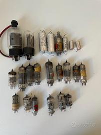 Lotto di valvole vintage per radio