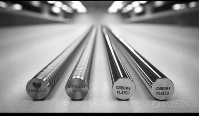 2 barre cromate da 2 mt x 25mm 