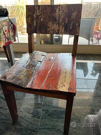 Sedie in legno massiccio