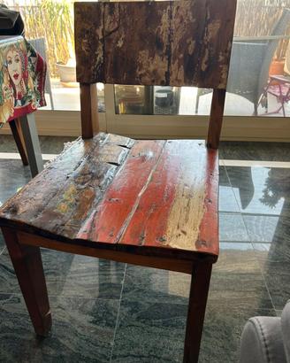 Sedie in legno massiccio
