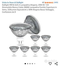 Lampadine alogene Mr16 GU5.3 20W 12V 2800K