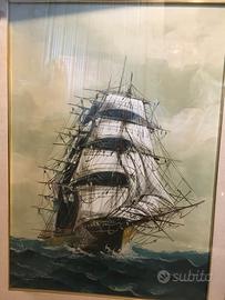 Il veliero - Dipinto di Giole