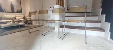 N°4 sedie "spaghetti " Giandomenico Belotti 1979