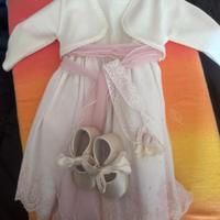 Abito battesimo 6/9 mesi con accessori